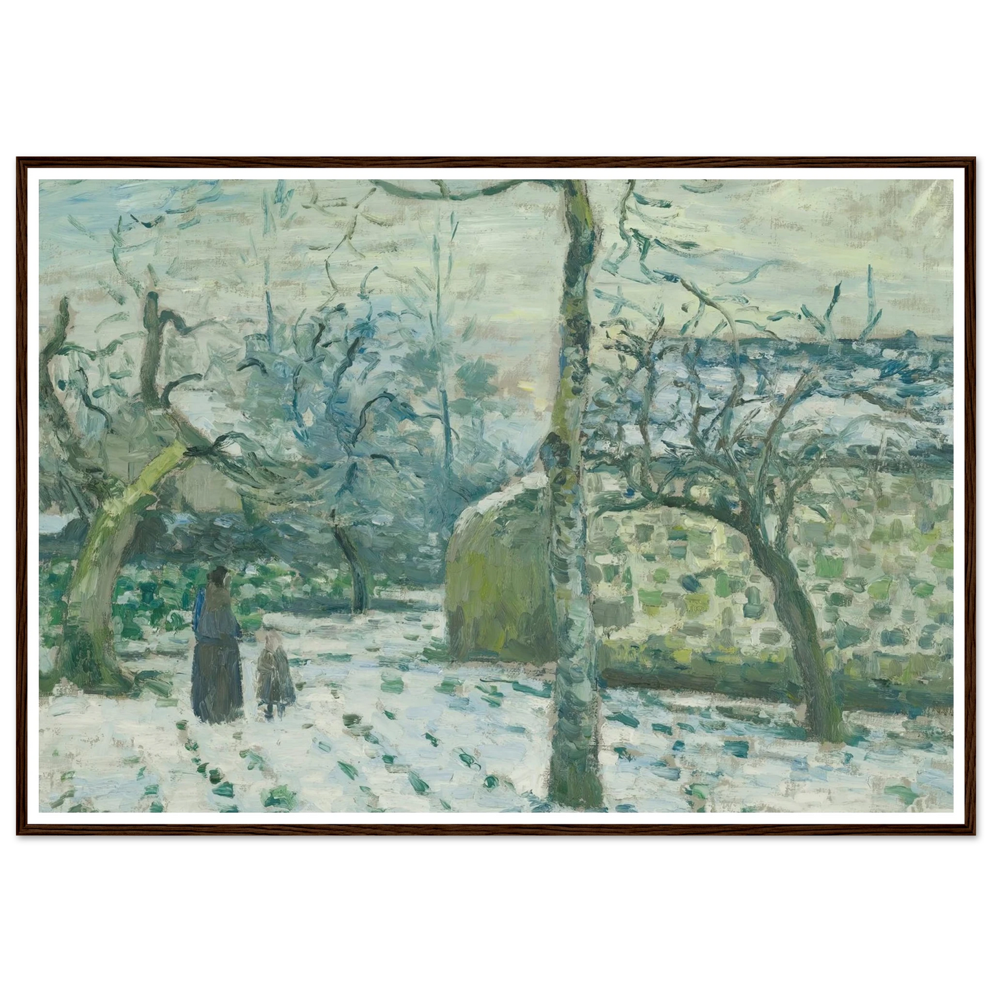 Effet De Neige À Montfoucault (circa 1874) Art Print | Camille Pissarro-Quipham Collections
