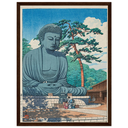 Kamakura daibutsu (The Great Buddha at Kamamura) (1930) Art Print | Kawase Hasui-Quipham Collections