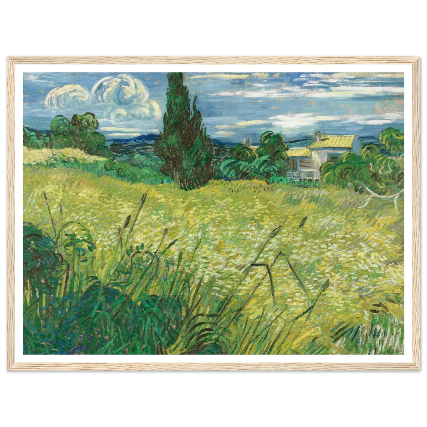 Green Field (1889) Art Print | Vincent van Gogh-Quipham Collections