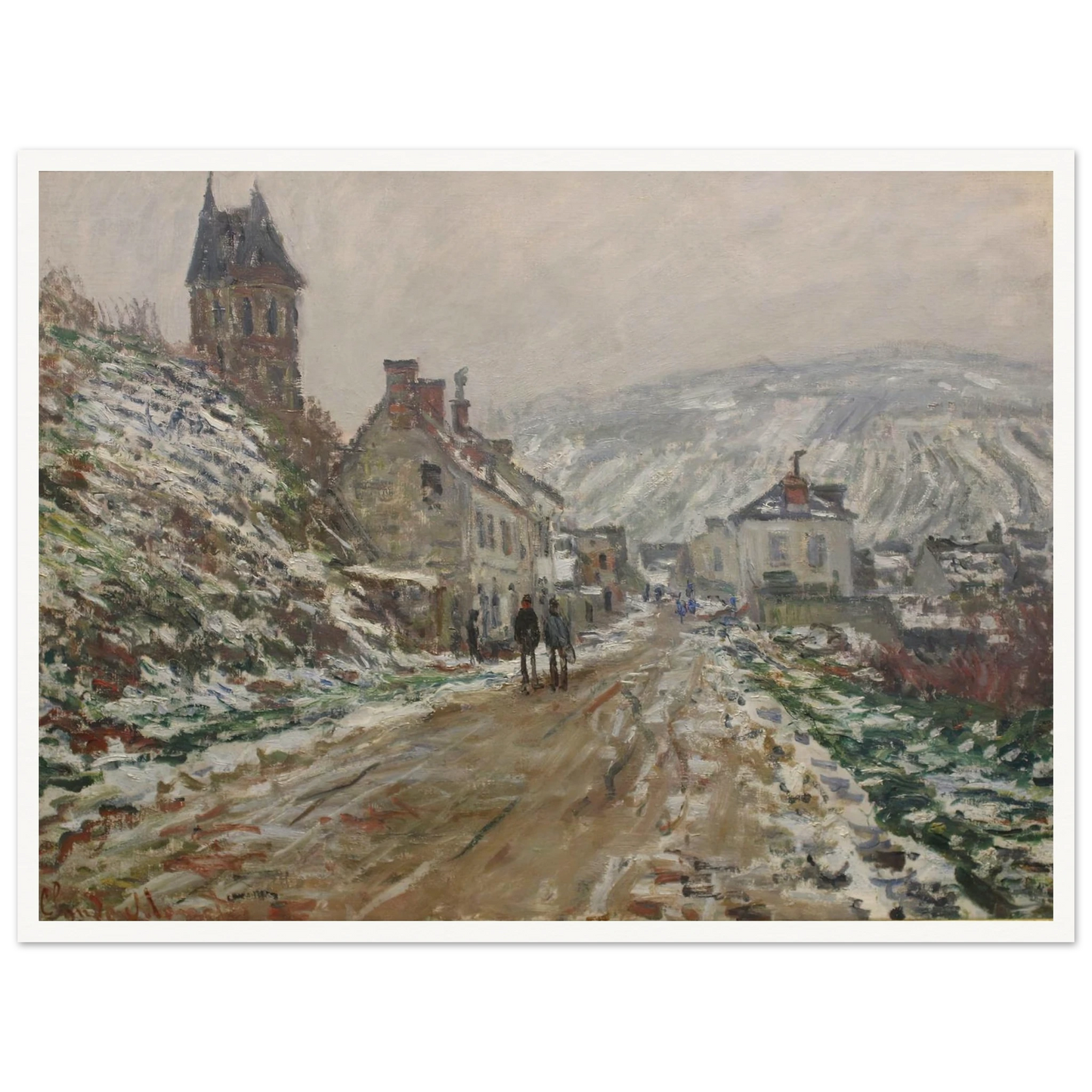 Village Street, Vétheuil (1879) Art Print | Claude Monet-Quipham Collections