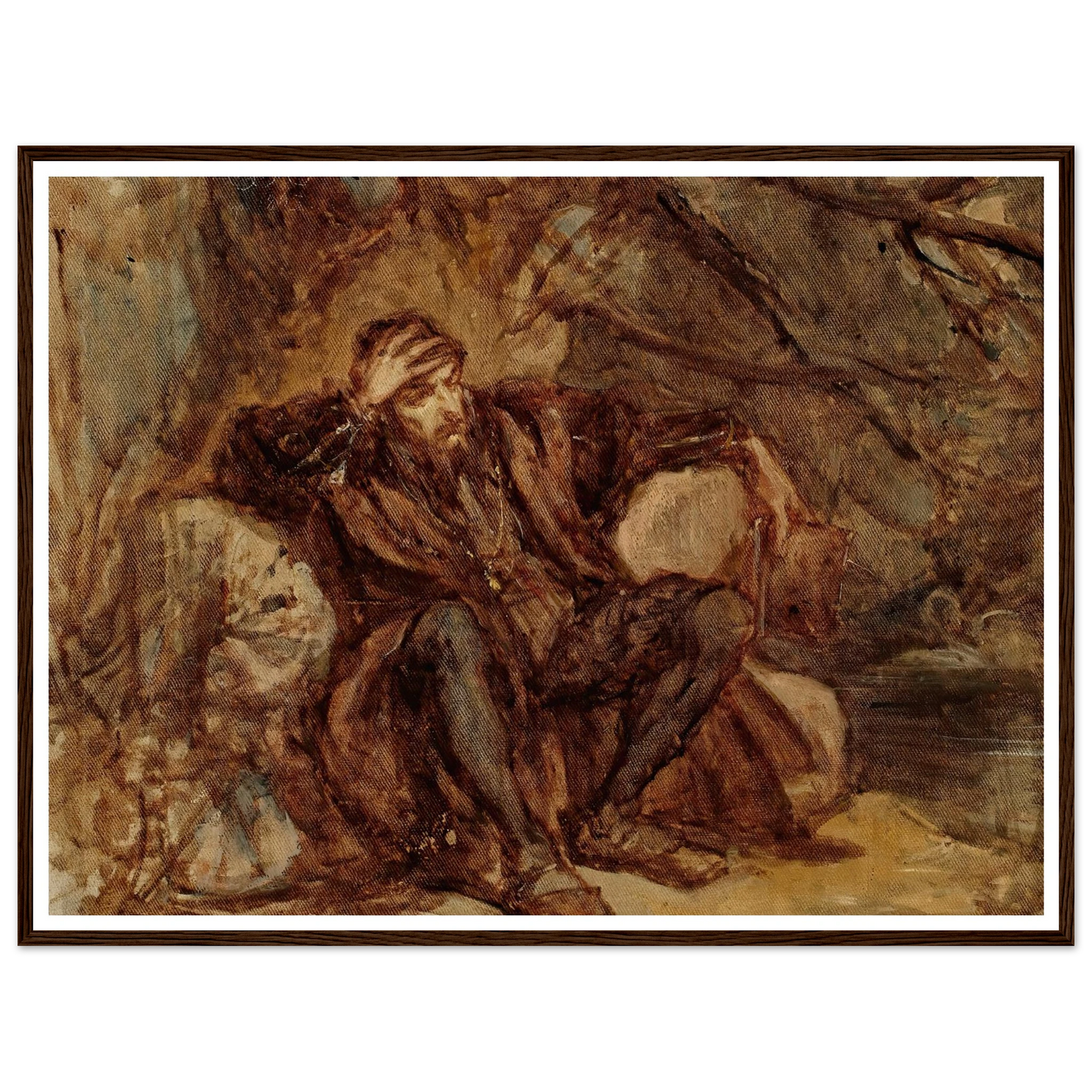 Sigismund Augustus in the Vilnius garden, sketch (1865) Art Print | Jan Matejko-Quipham Collections