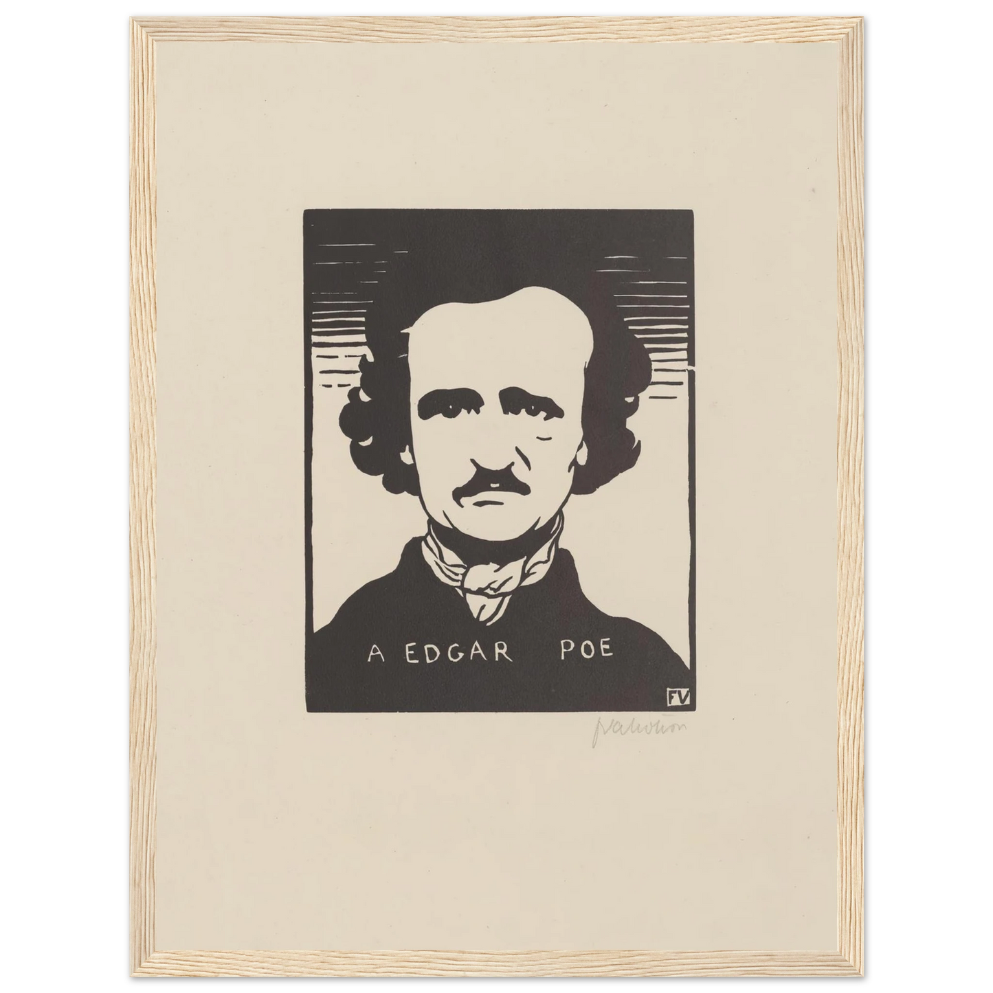 A Edgar Poe (1894) Art Print | Felix Vallotton-Quipham Collections