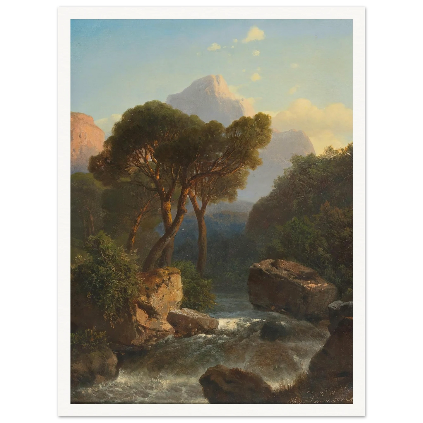 Southern Mountain Landscape Art Print | Albert Zimmermann-Quipham Collections