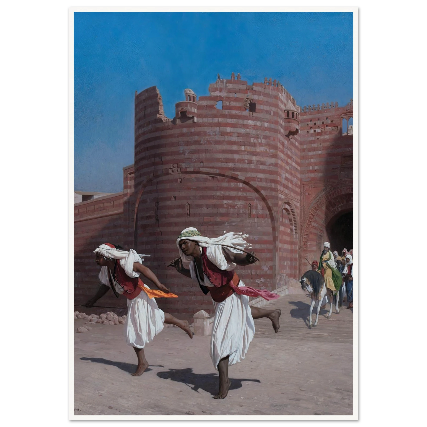 The runners of the Pasha (1867) Art Print | Jean Leon Gerome-Quipham Collections