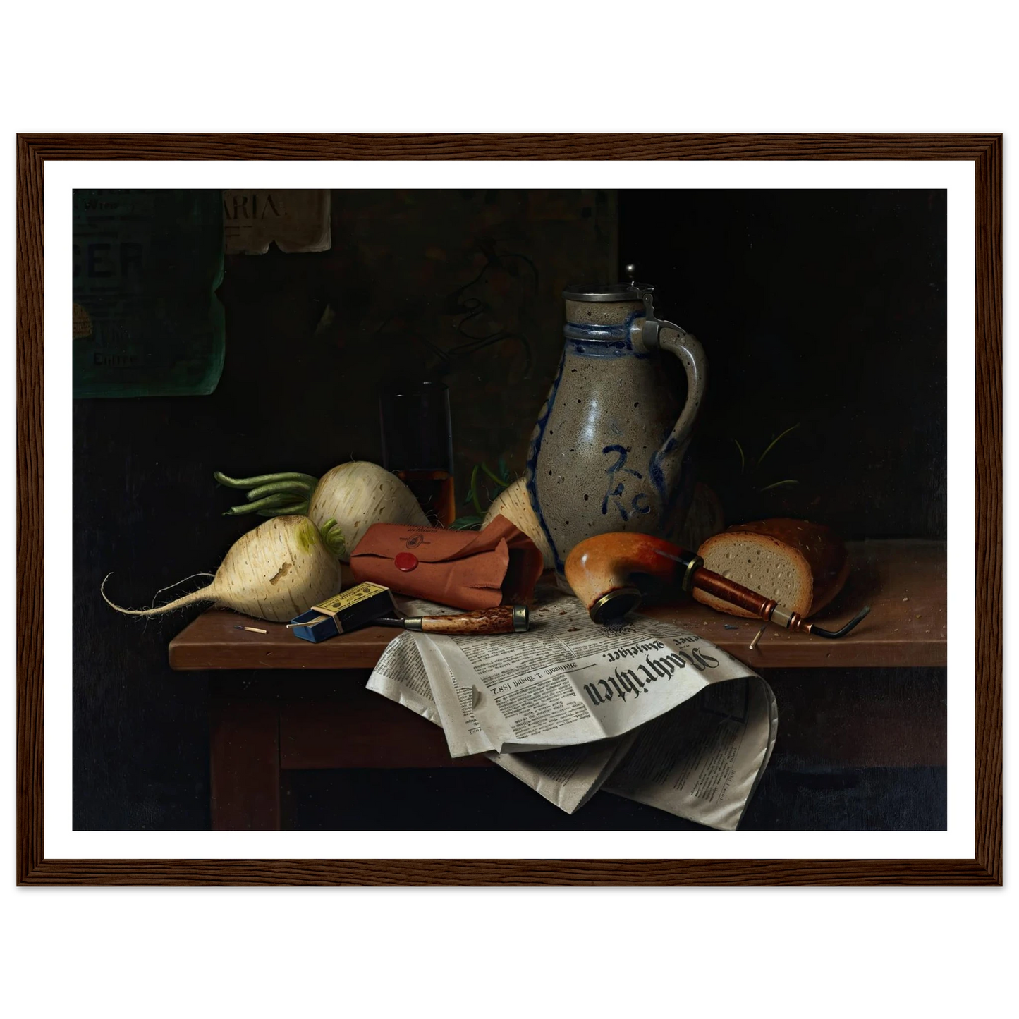 Munich Still Life (1882) Art Print | William Michael Harnett-Quipham Collections