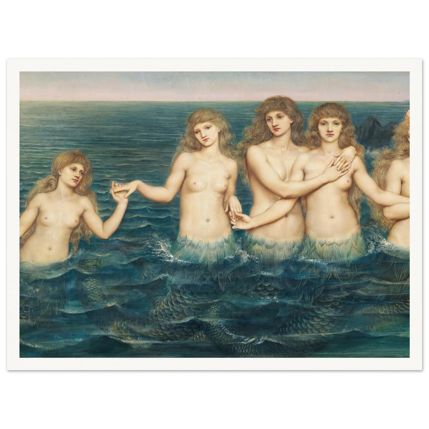 The Sea Maidens (ca 1885-1886) Art Print | Evelyn de Morgan-Quipham Collections