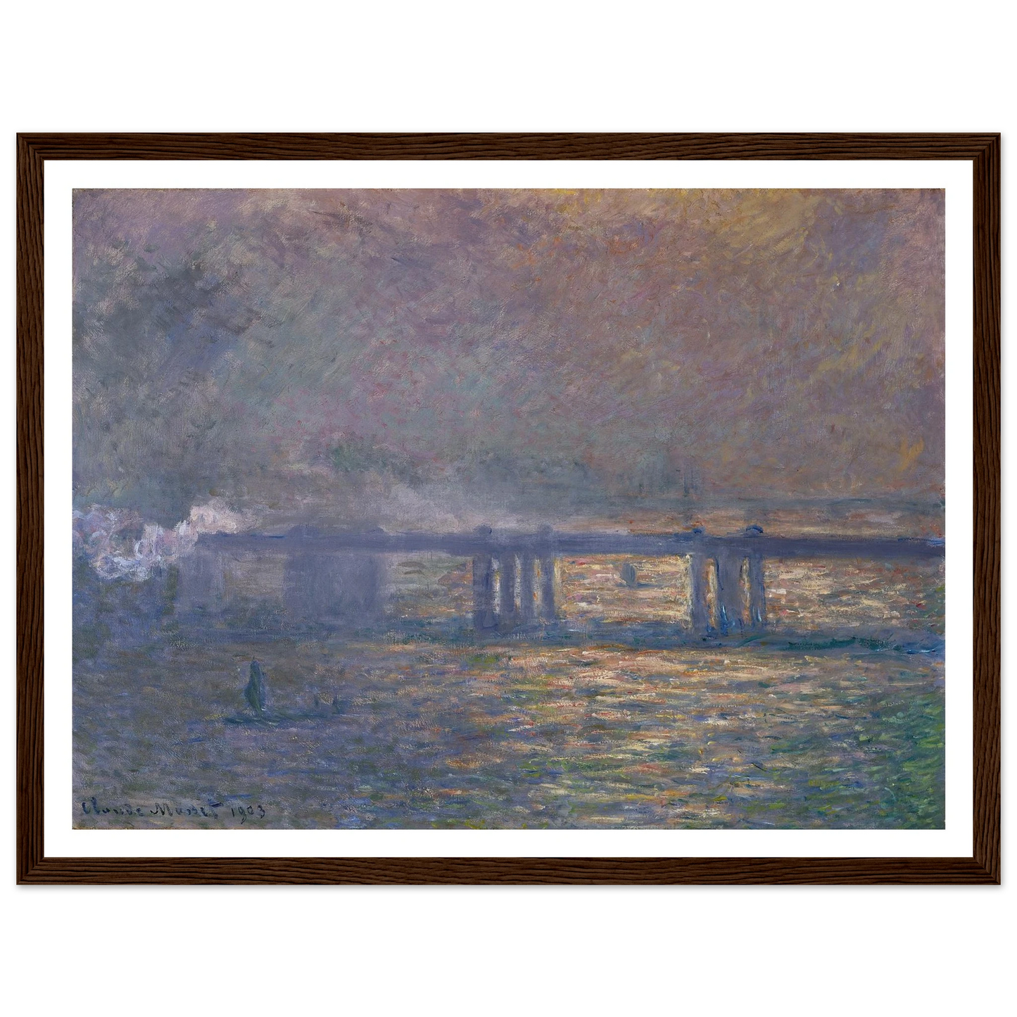 Charing Cross Bridge (1903) Art Print | Claude Monet-Quipham Collections