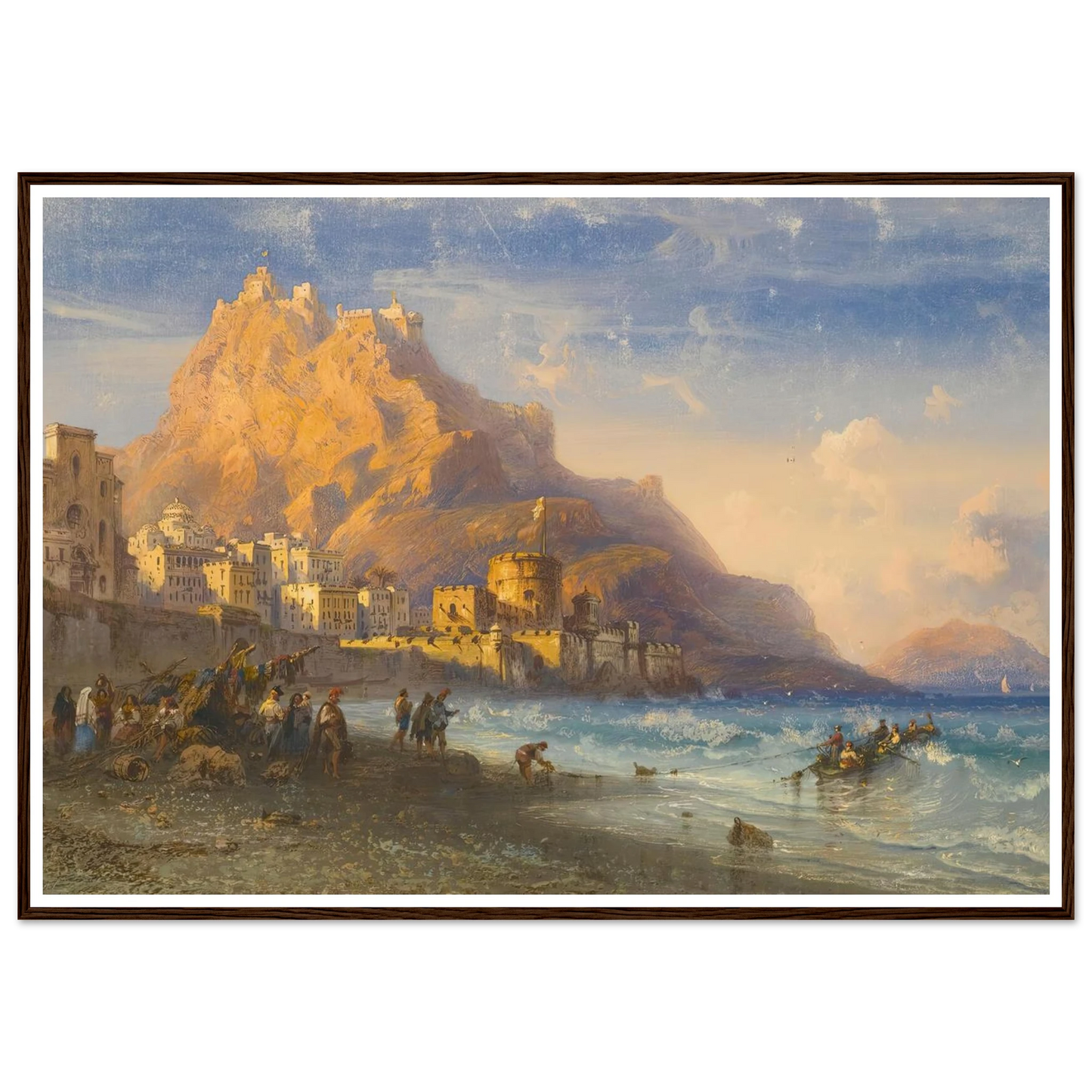 Coastal Landscape, Southern Italy Art Print | Carlo Bossoli-Quipham Collections
