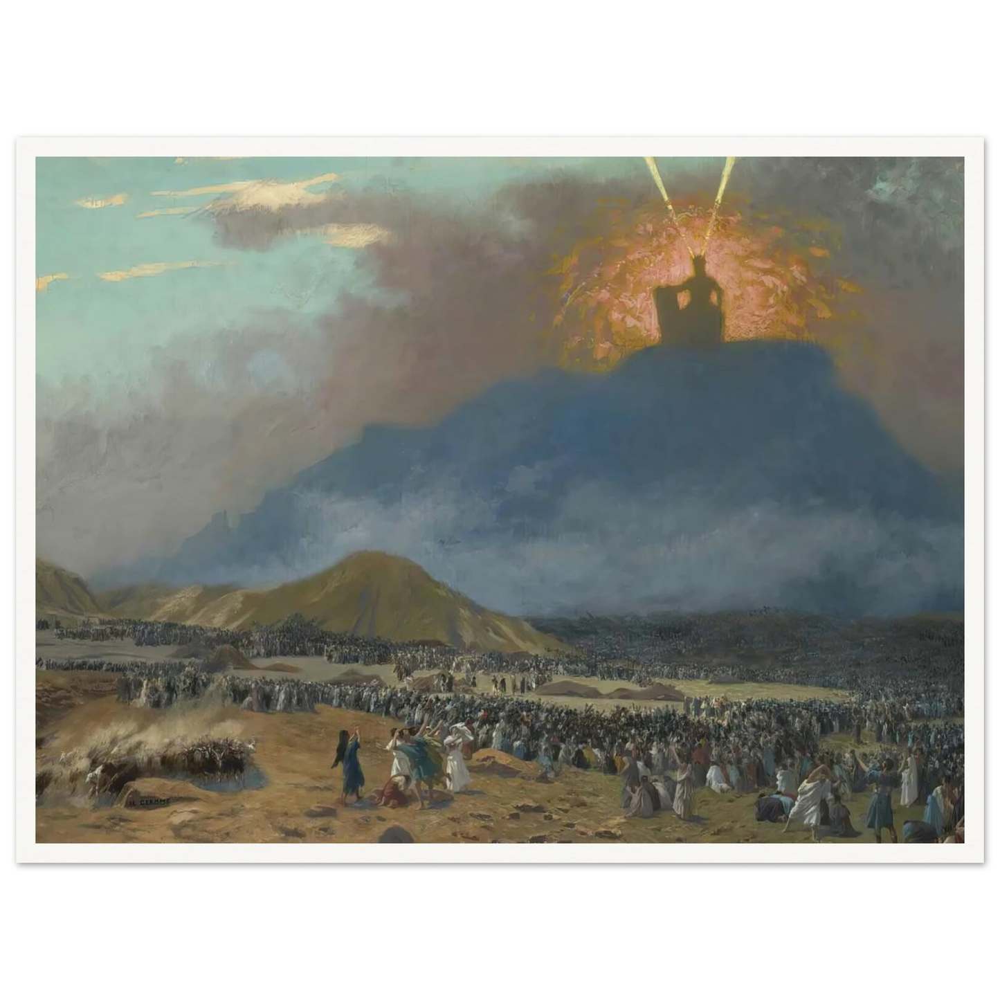 Moses On Mount Sinai Art Print | Jean Leon Gerome-Quipham Collections