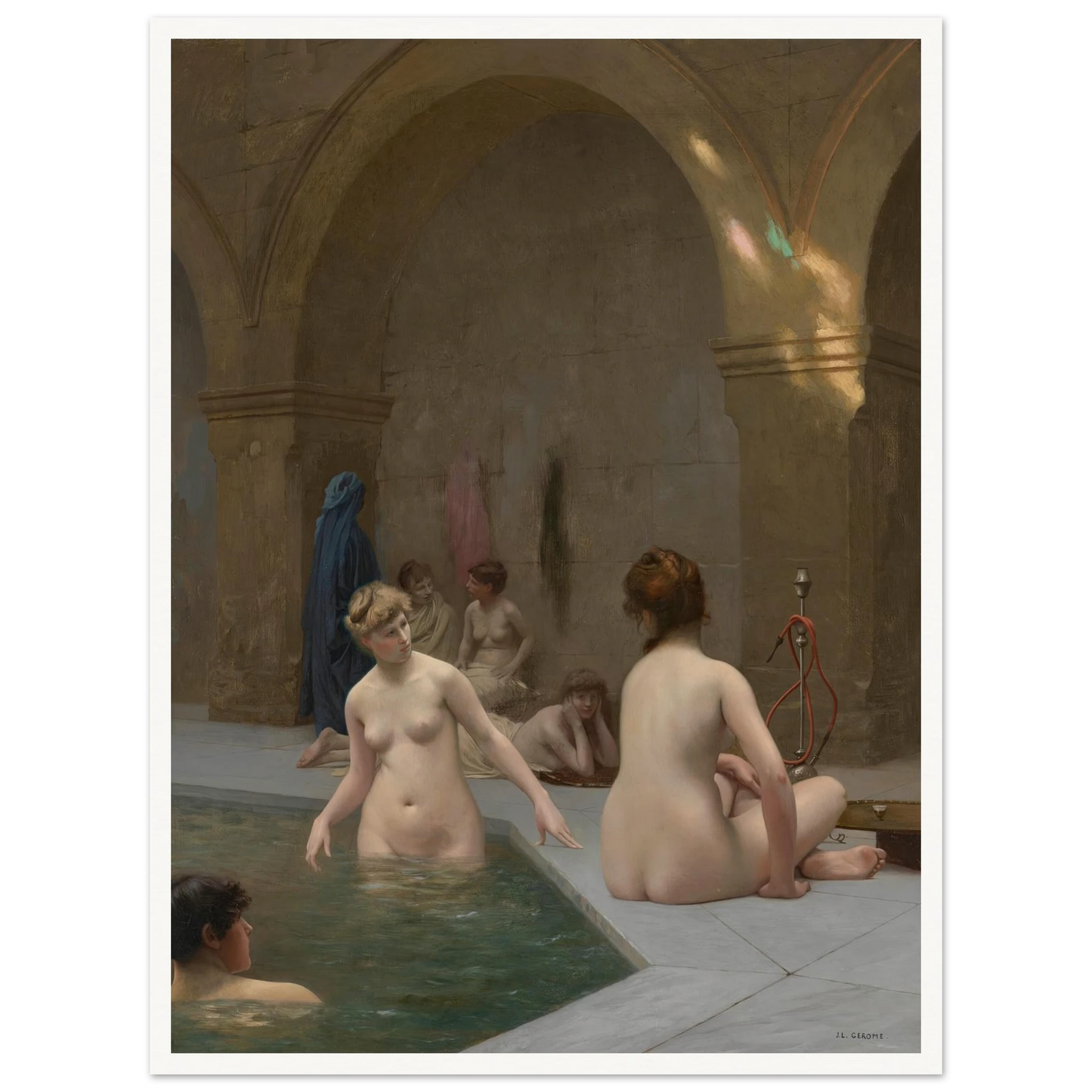 Baigneuses (1884) Art Print | Jean Leon Gerome-Quipham Collections