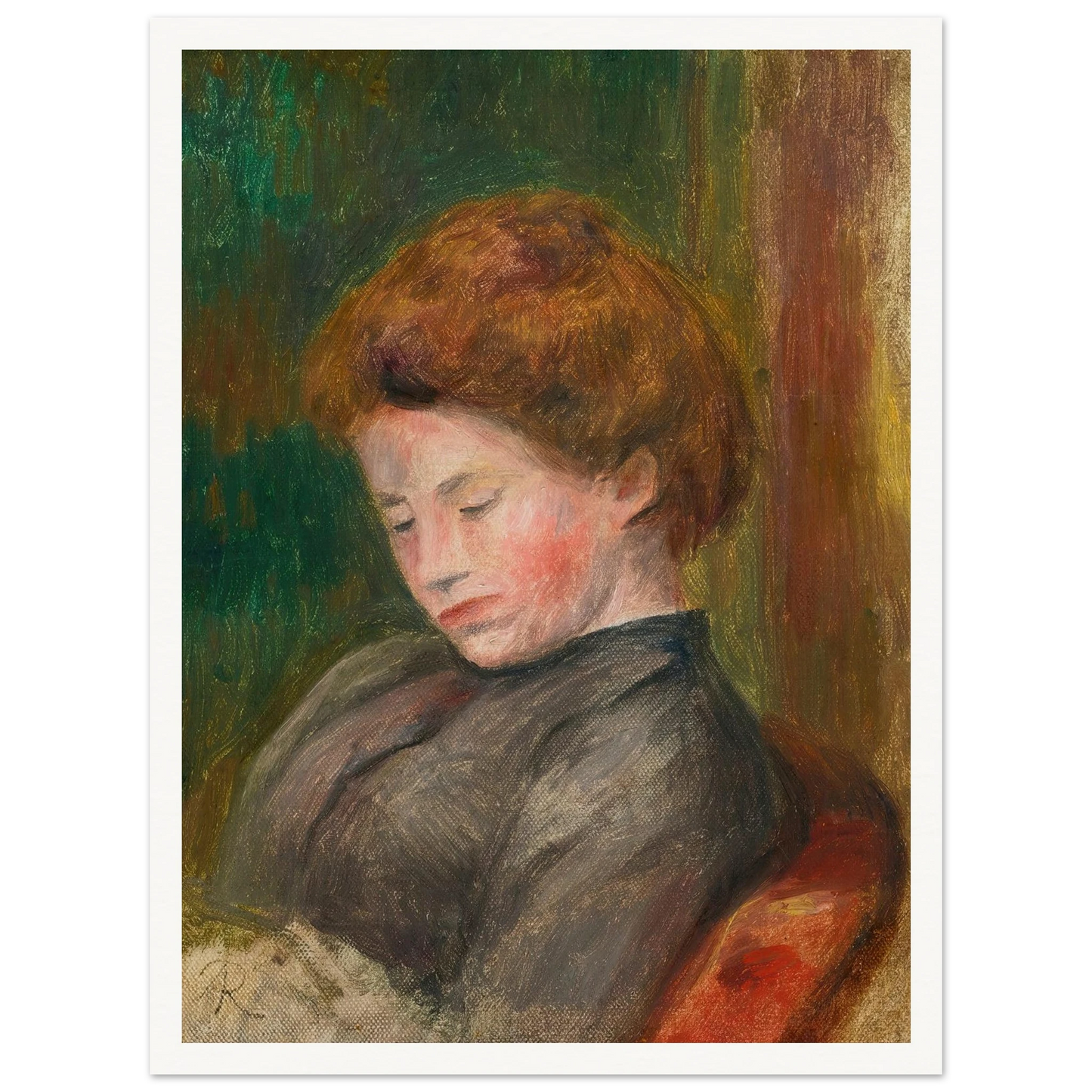 Buste De Femme (circa 1896-1900) Art Print | Pierre Auguste Renoir-Quipham Collections