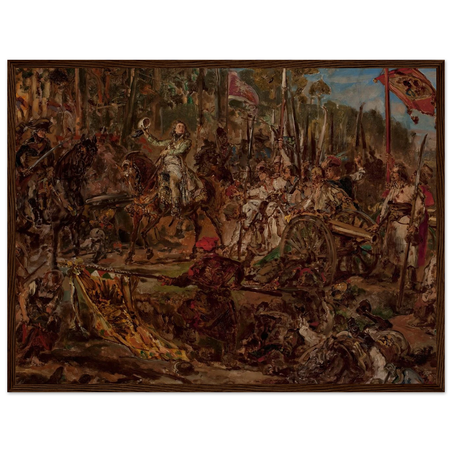 Kościuszko at Racławice, sketch (1885) Art Print | Jan Matejko-Quipham Collections
