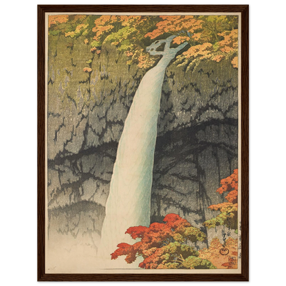 Nikko Kegon taki (Kegon waterfall, Nikko) (1927) Art Print | Kawase Hasui-Quipham Collections