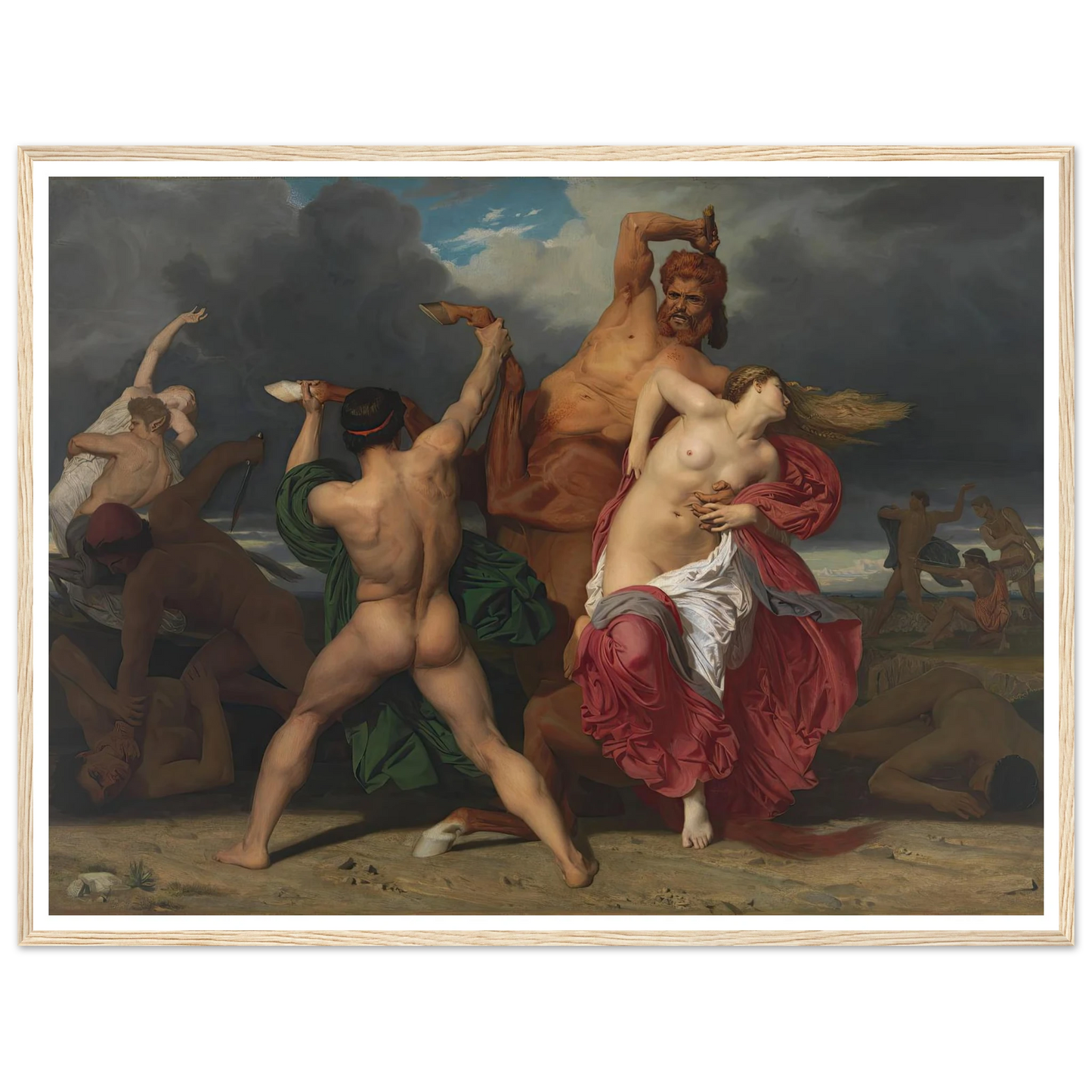 Battle Of The Centaurs And The Lapiths (1852) Art Print | William Bouguereau-Quipham Collections