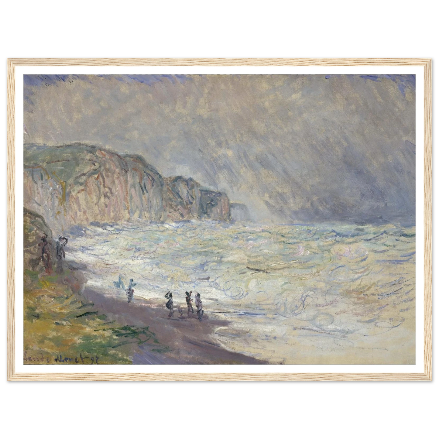 Heavy Sea at Pourville (1897) Art Print | Claude Monet-Quipham Collections