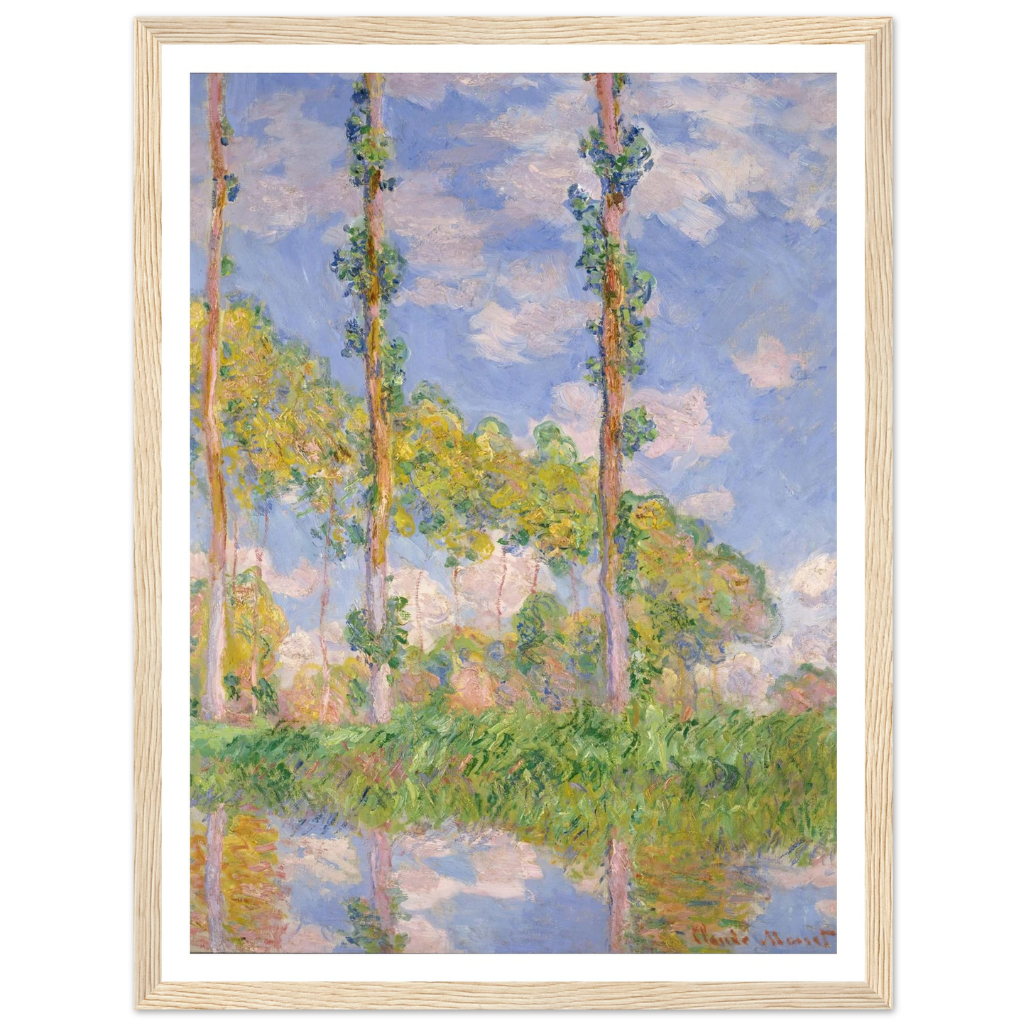 Poplars in the Sun (1891) Art Print | Claude Monet-Quipham Collections