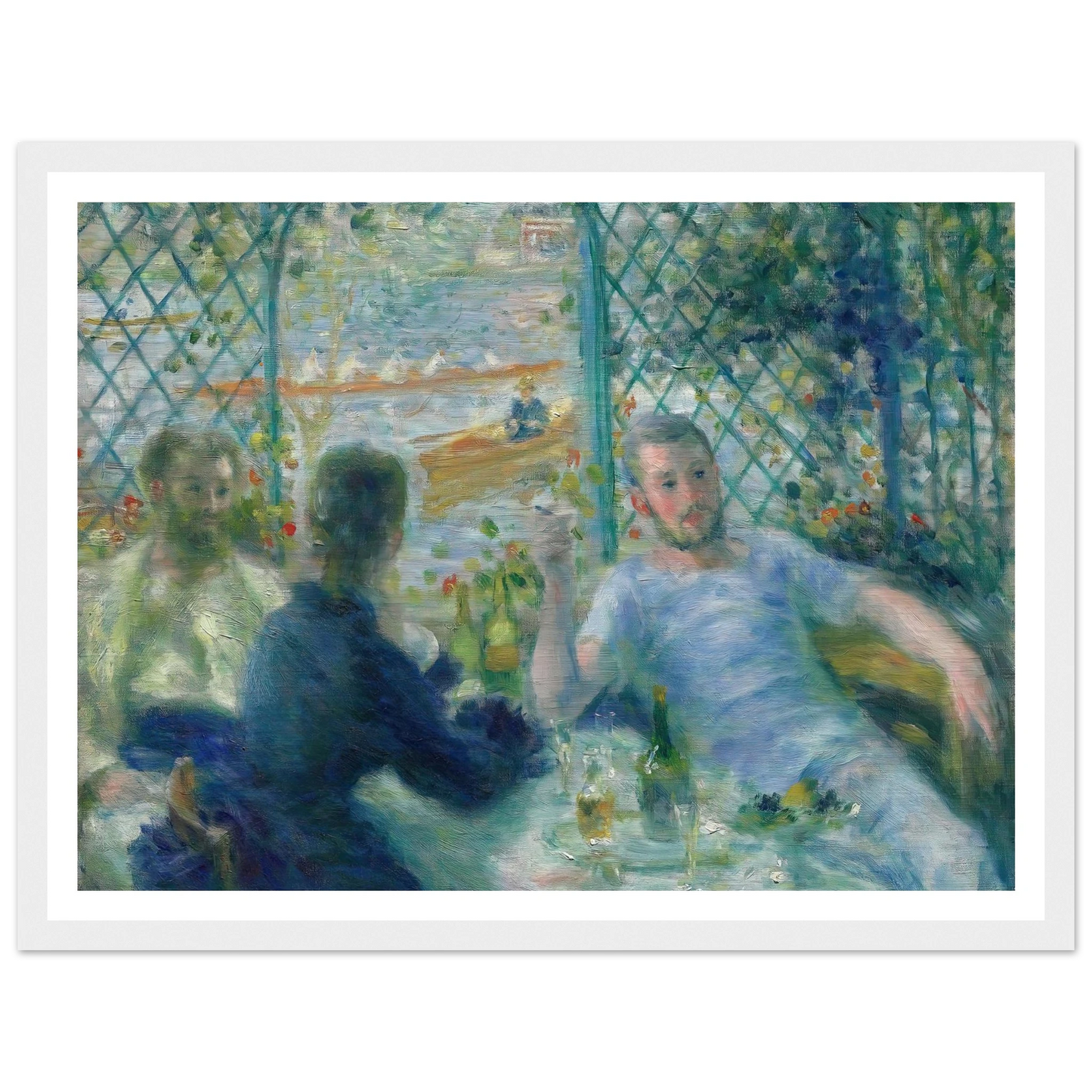 Lunch at the Restaurant Fournaise (The Rowers’ Lunch) (1875) Art Print | Pierre Auguste Renoir-Quipham Collections