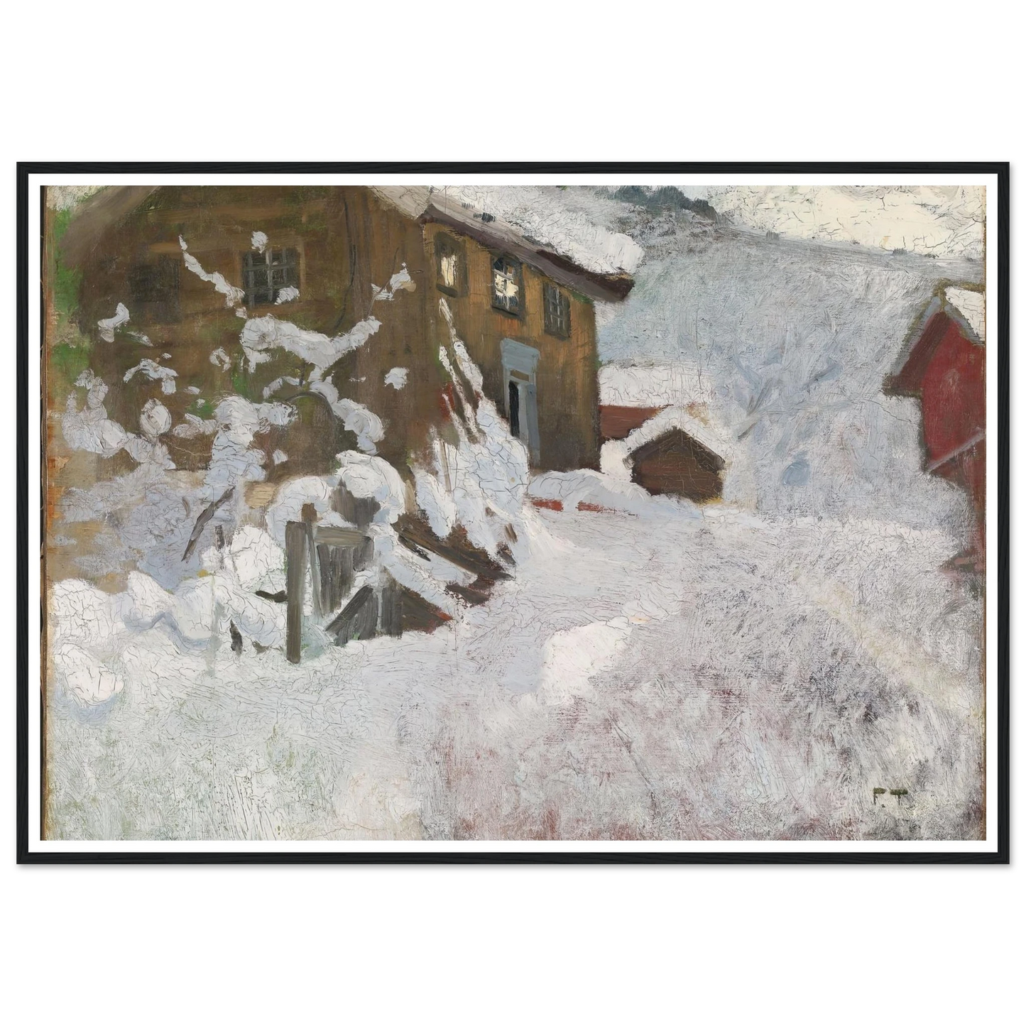 Norwegian Winter (1896) Art Print | Frits Thaulow-Quipham Collections