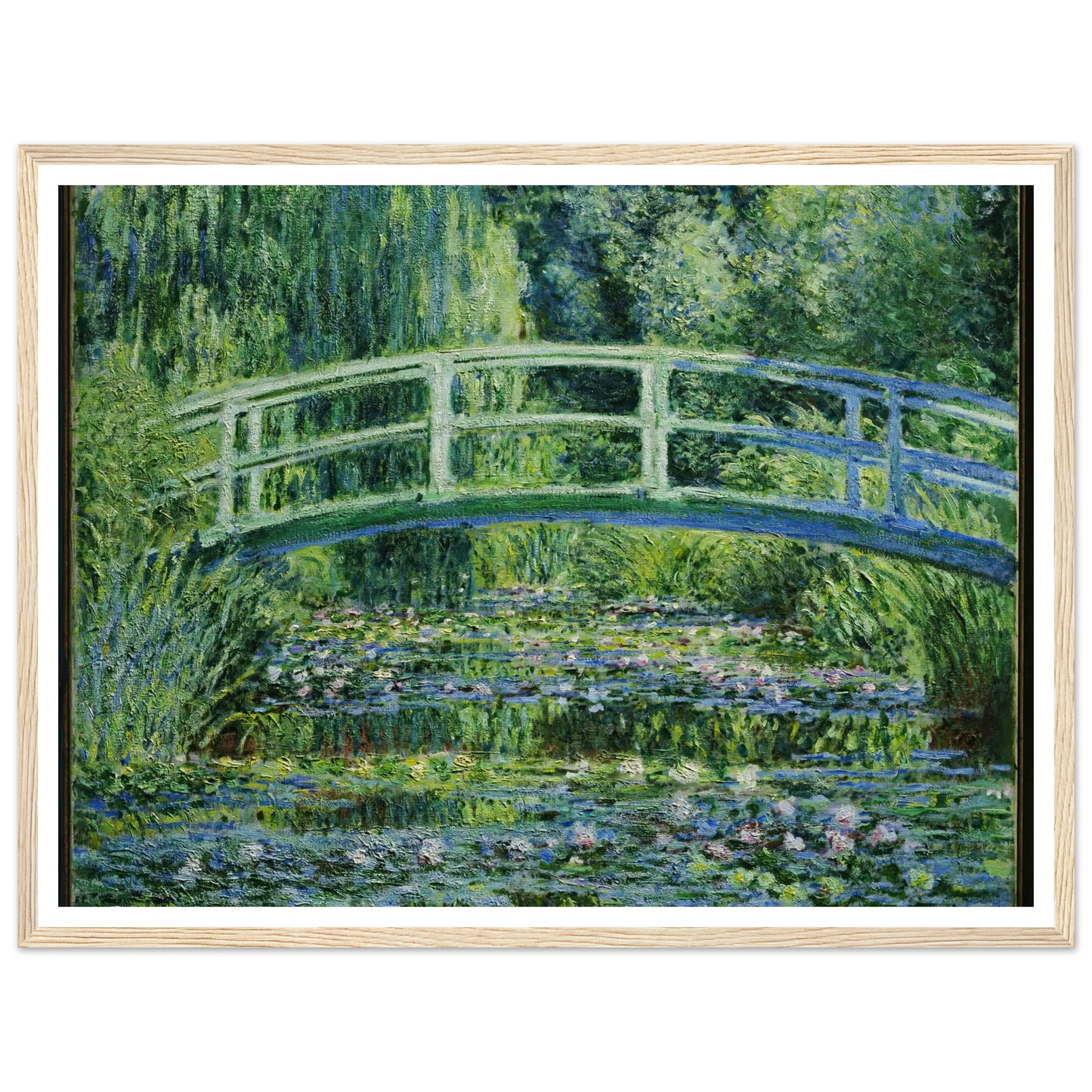 Water Lilies and Japanese Bridge (1899) Art Print | Claude Monet-Quipham Collections