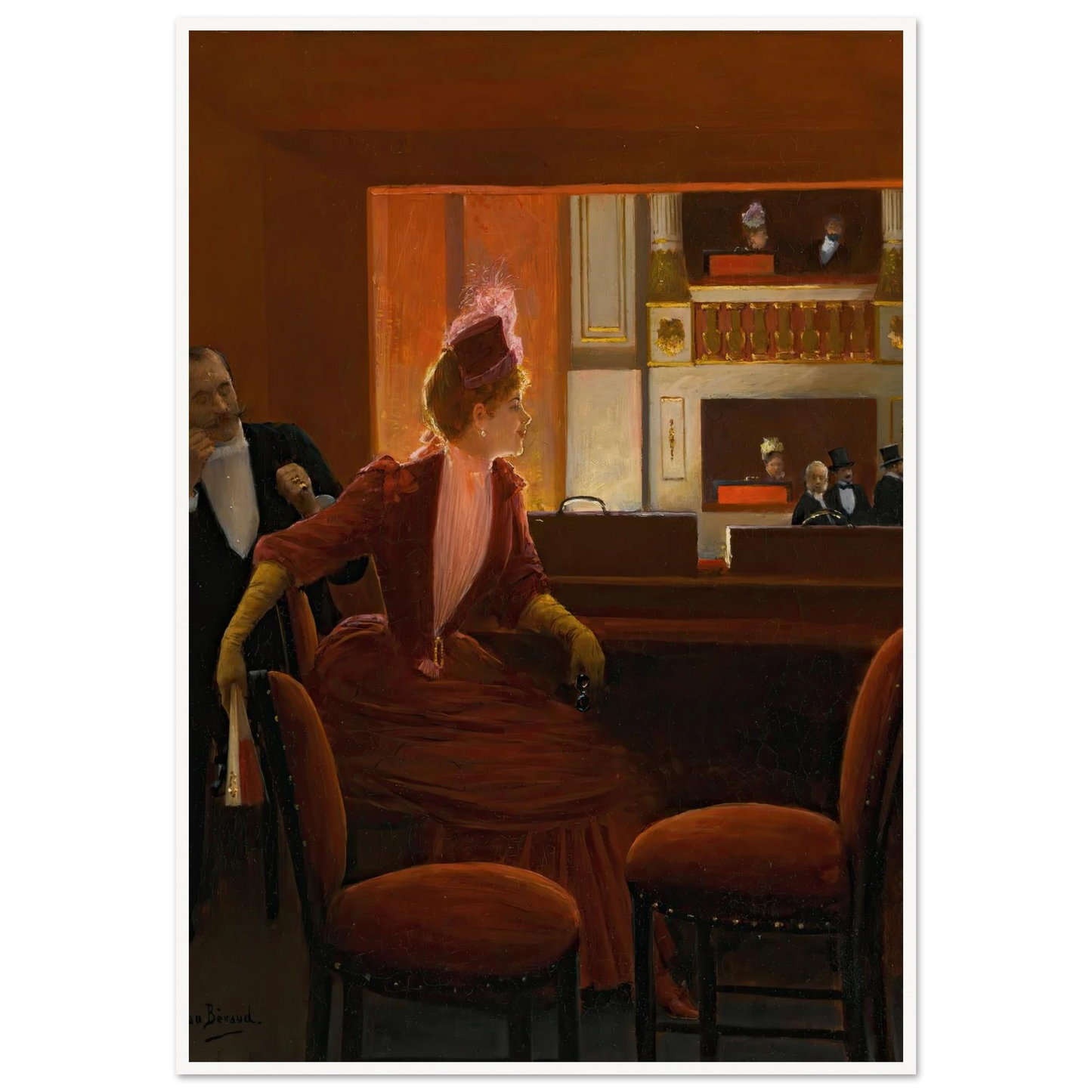 La Loge Art Print | Jean Beraud-Quipham Collections