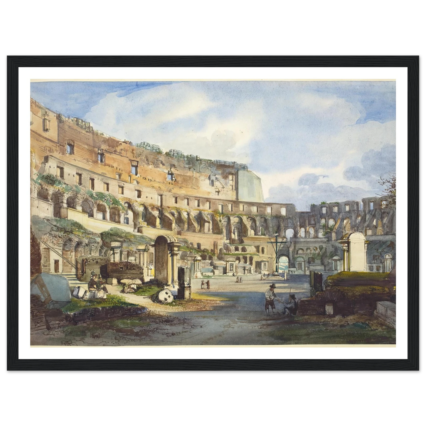 Interior of the Colosseum Art Print | Ippolito Caffi-Quipham Collections