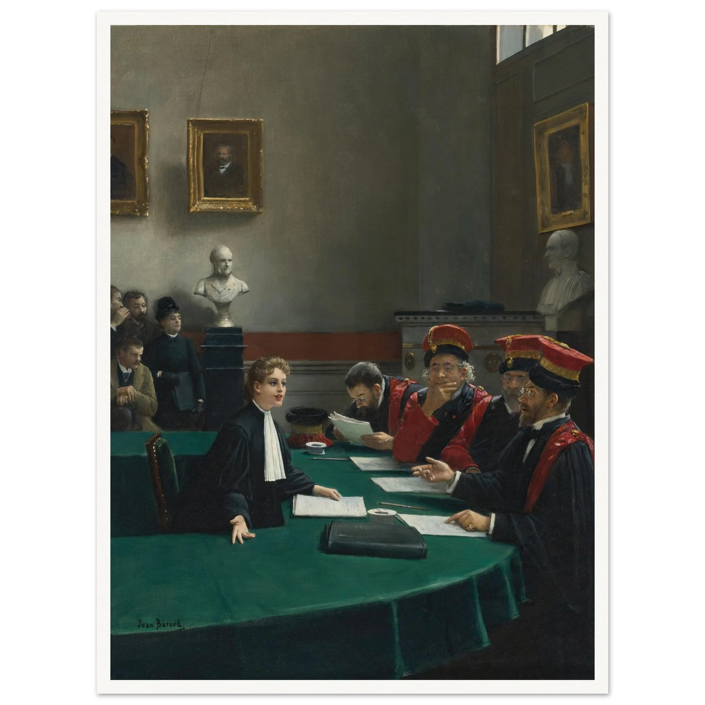 Salle d’examen de doctorat (The Doctoral Jury) Art Print | Jean Beraud-Quipham Collections