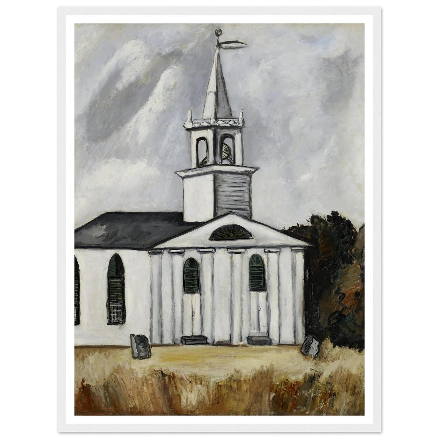 Church at Head Tide #2 (1938 - 1940) Art Print | Marsden Hartley-Quipham Collections