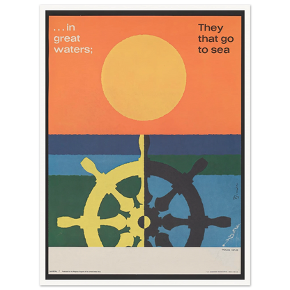 In great water; … Psalms 107_23 (1963) Art Print | Joseph Binder-Quipham Collections
