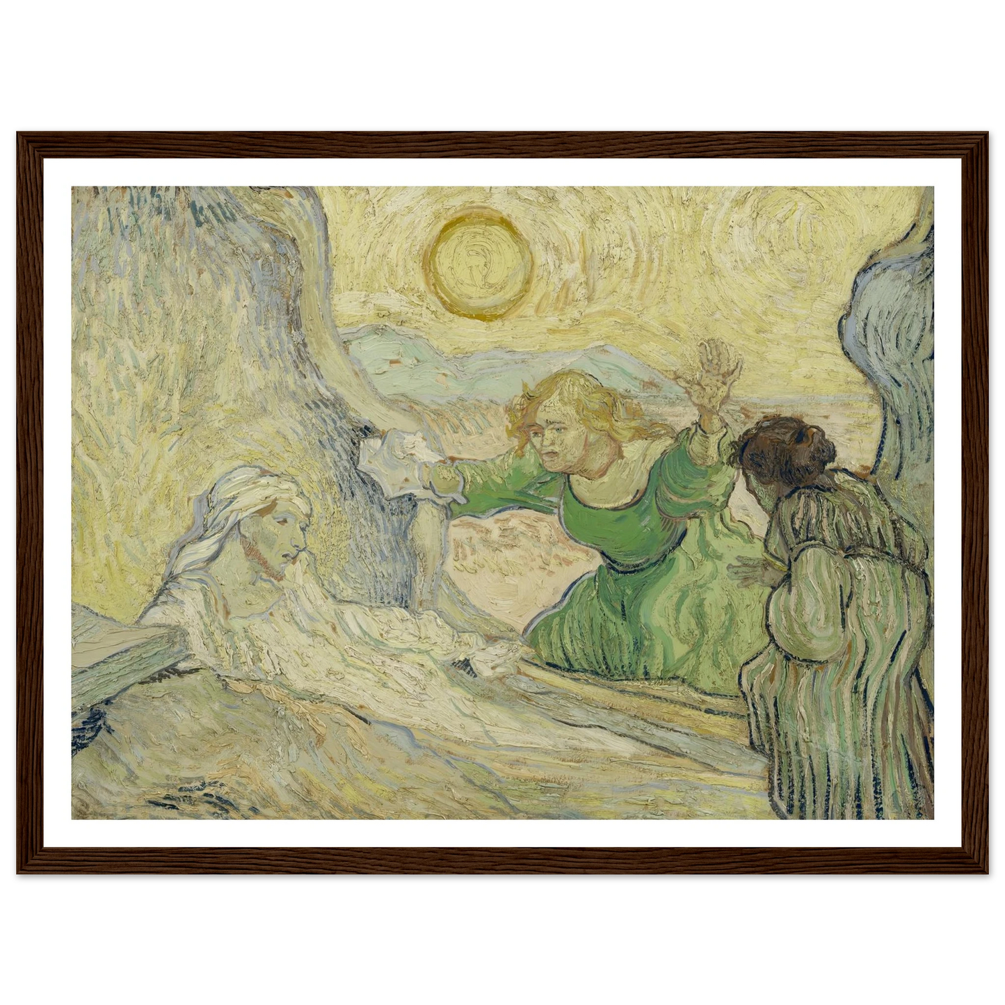 The raising of Lazarus (after Rembrandt) Art Print | Vincent van Gogh-Quipham Collections