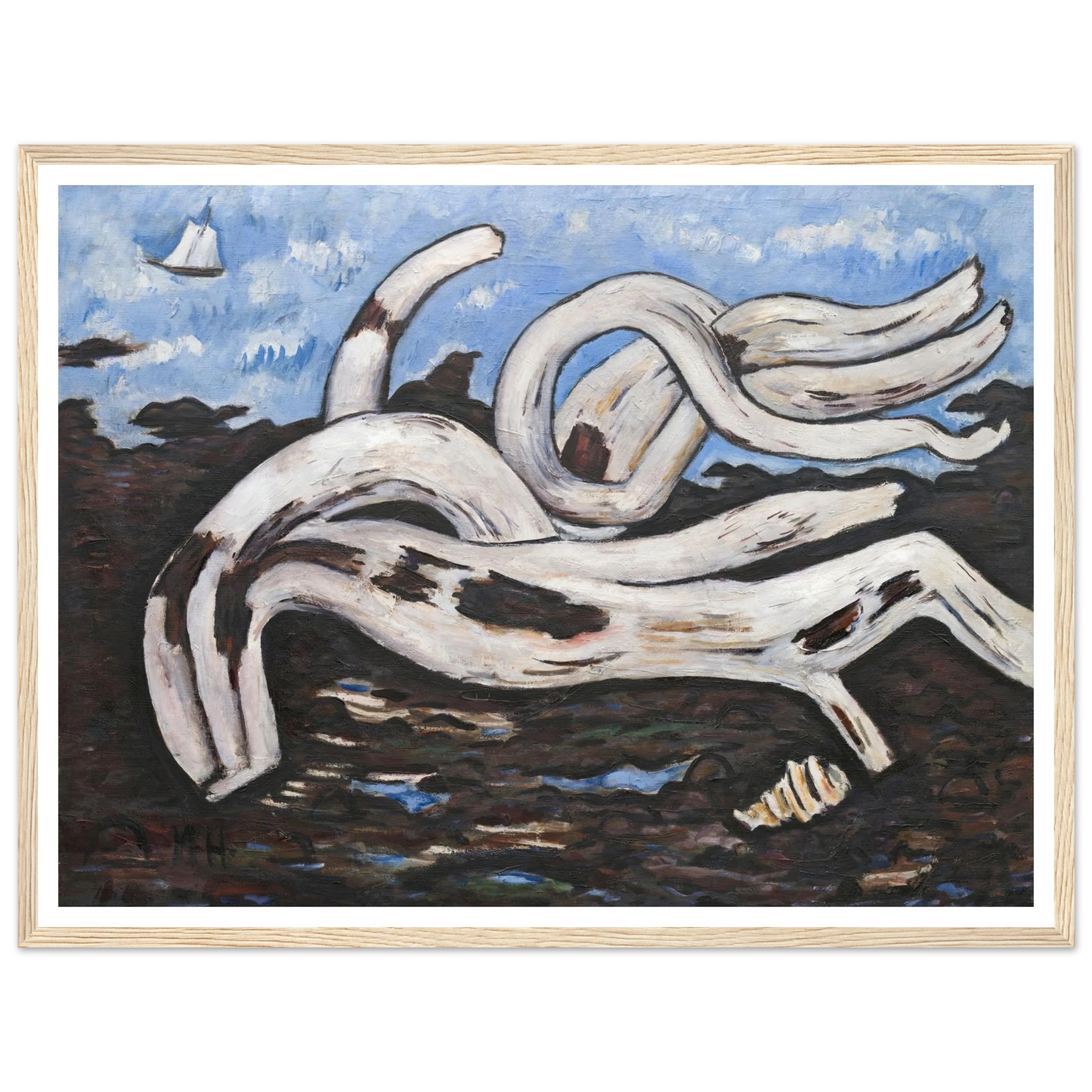 Driftwood on the Bagaduce (1939–40) Art Print | Marsden Hartley-Quipham Collections