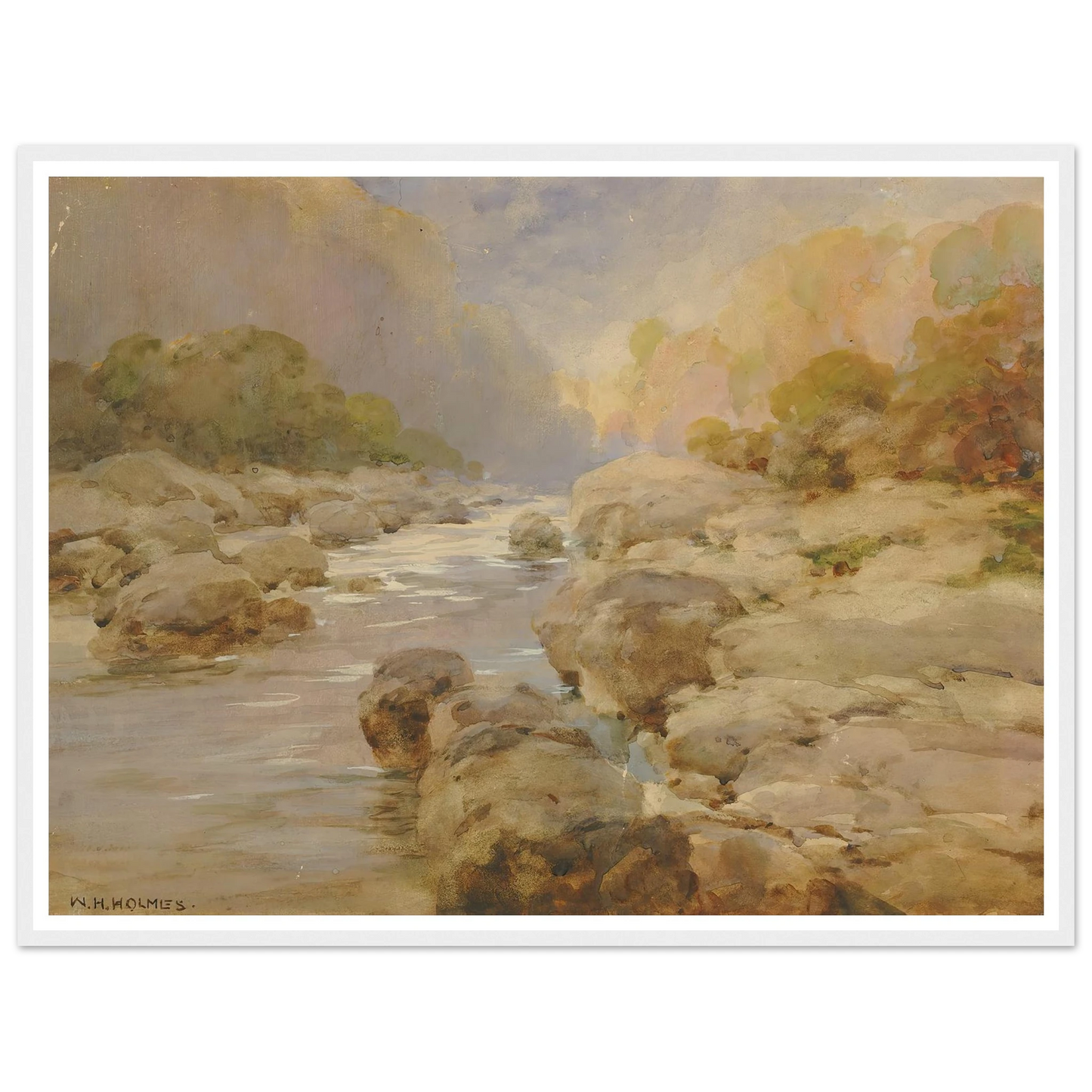 Unmodified Rock Creek, About 1910 (ca. 1910) Art Print | William Henry Holmes-Quipham Collections