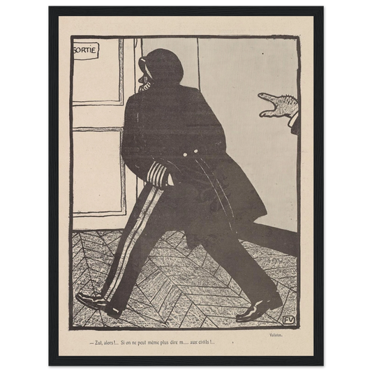 10 octobre 1903 Art Print | Felix Vallotton - Framed Poster - 30x40 cm / 12x16″ - Black frame