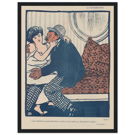 10 octobre 1903. Art Print | Felix Vallotton - Framed Poster - 30x40 cm / 12x16″ - Black frame