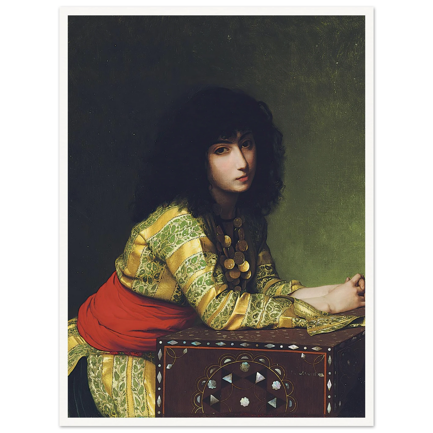 Egyptian girl (circa 1877) Art Print | Jean Leon Gerome-Quipham Collections
