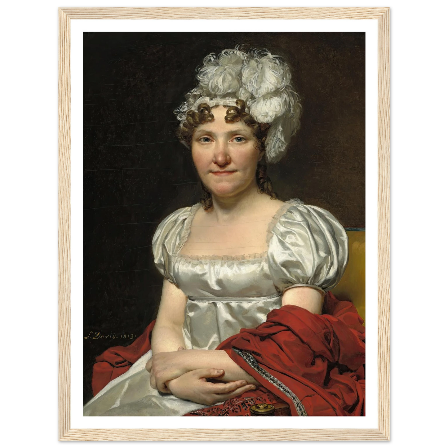 Madame David (1813) Art Print | Jacques Louis David-Quipham Collections