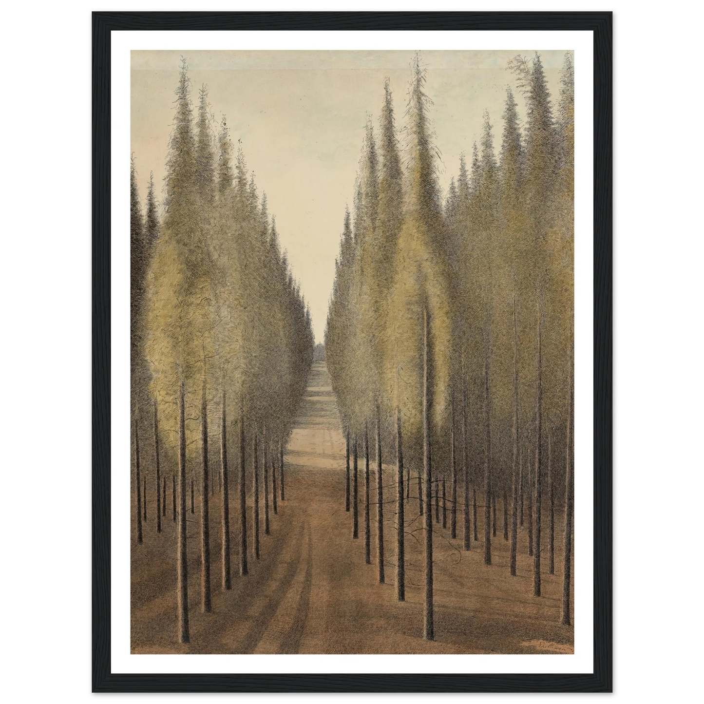 De brandgang (1944) Art Print | Leon Spilliaert-Quipham Collections
