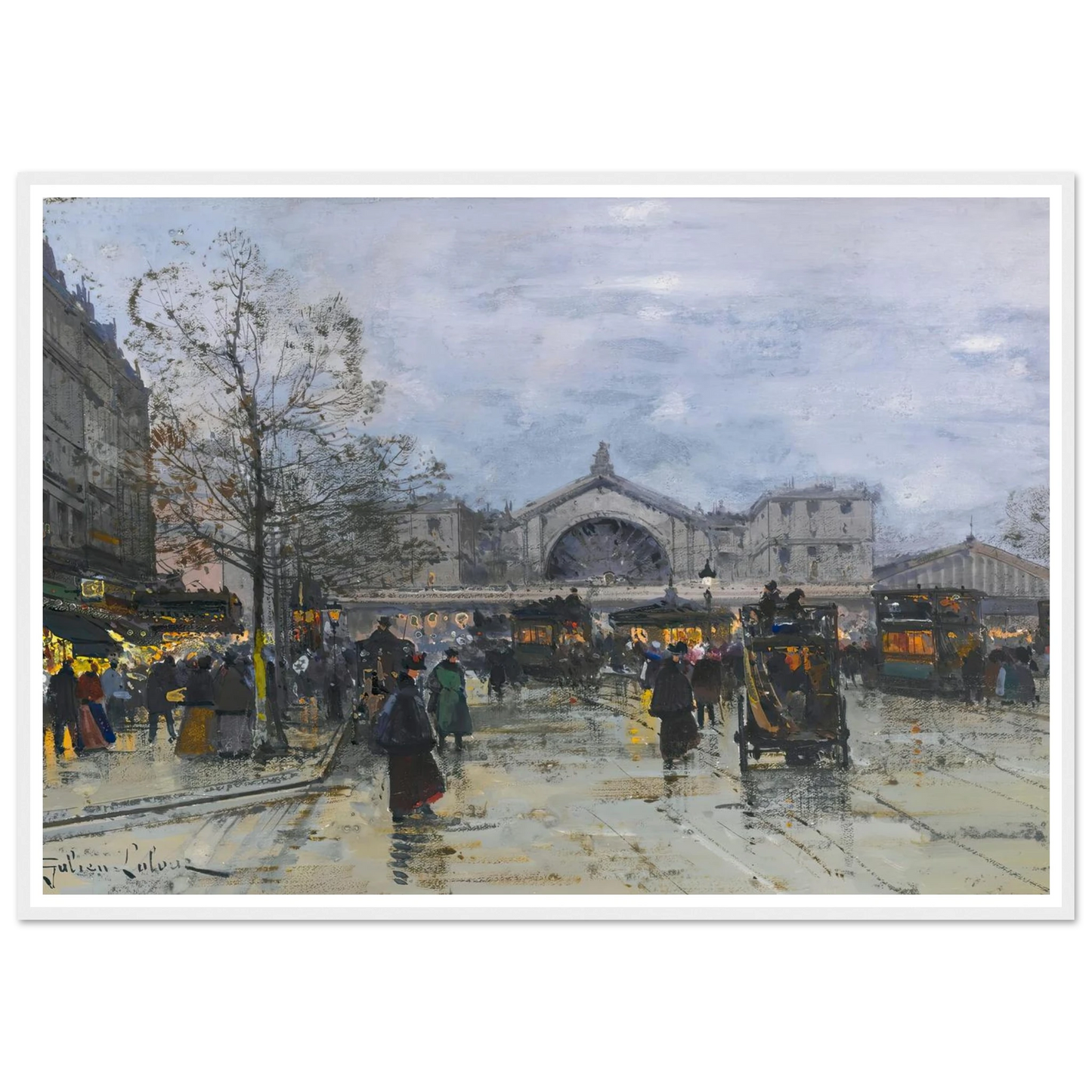La Gare De L’est Art Print | Eugene Galien Laloue-Quipham Collections