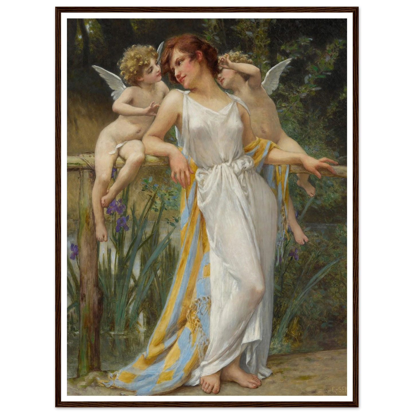 Psyche With Putti Art Print | Guillaume Seignac-Quipham Collections