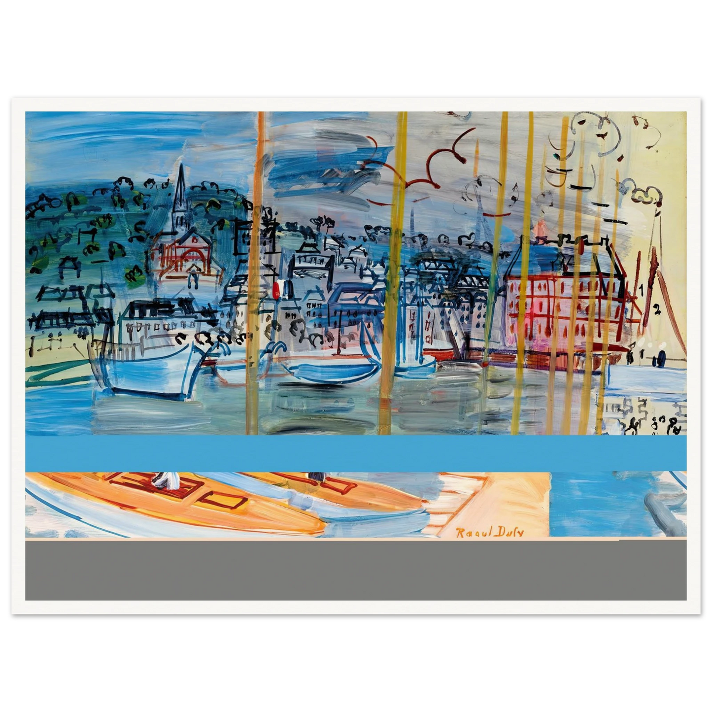 Le bassin de Deauville (1938) Art Print | Raoul Dufy-Quipham Collections