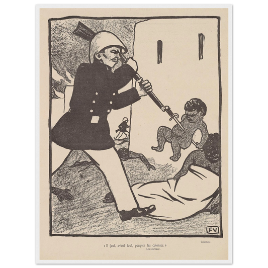 11 juillet 1903 Art Print | Felix Vallotton - Framed Poster - 30x40 cm / 12x16″ - Black frame