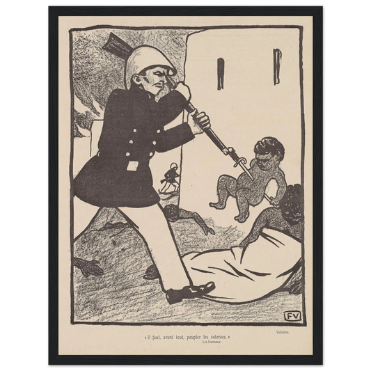 11 juillet 1903 Art Print | Felix Vallotton - Framed Poster - 30x40 cm / 12x16″ - Black frame