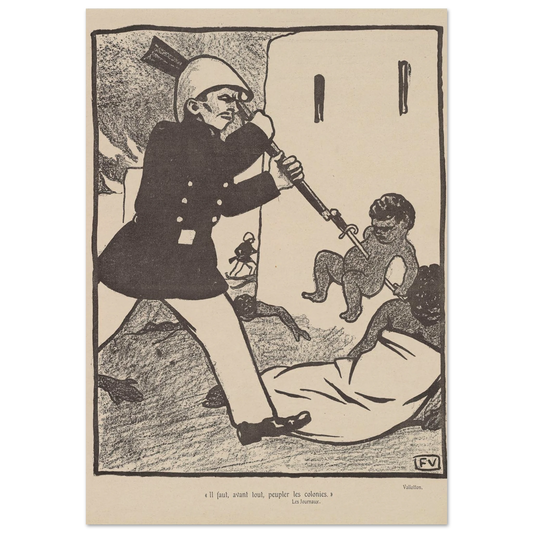 11 juillet 1903 Art Print | Felix Vallotton - Framed Poster - 30x40 cm / 12x16″ - Black frame