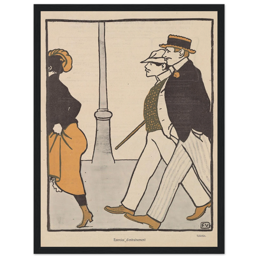 11 juillet 1903. Art Print | Felix Vallotton - Framed Poster - 30x40 cm / 12x16″ - Black frame