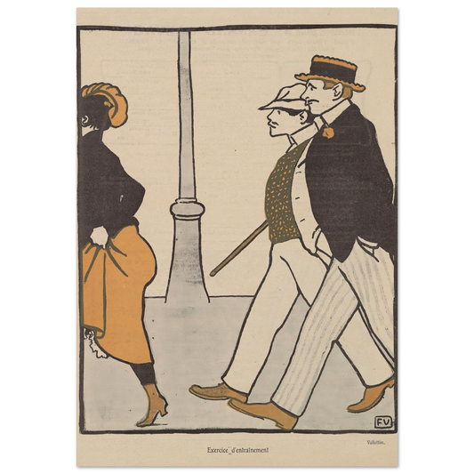 11 juillet 1903. Art Print | Felix Vallotton - Framed Poster - 30x40 cm / 12x16″ - Black frame