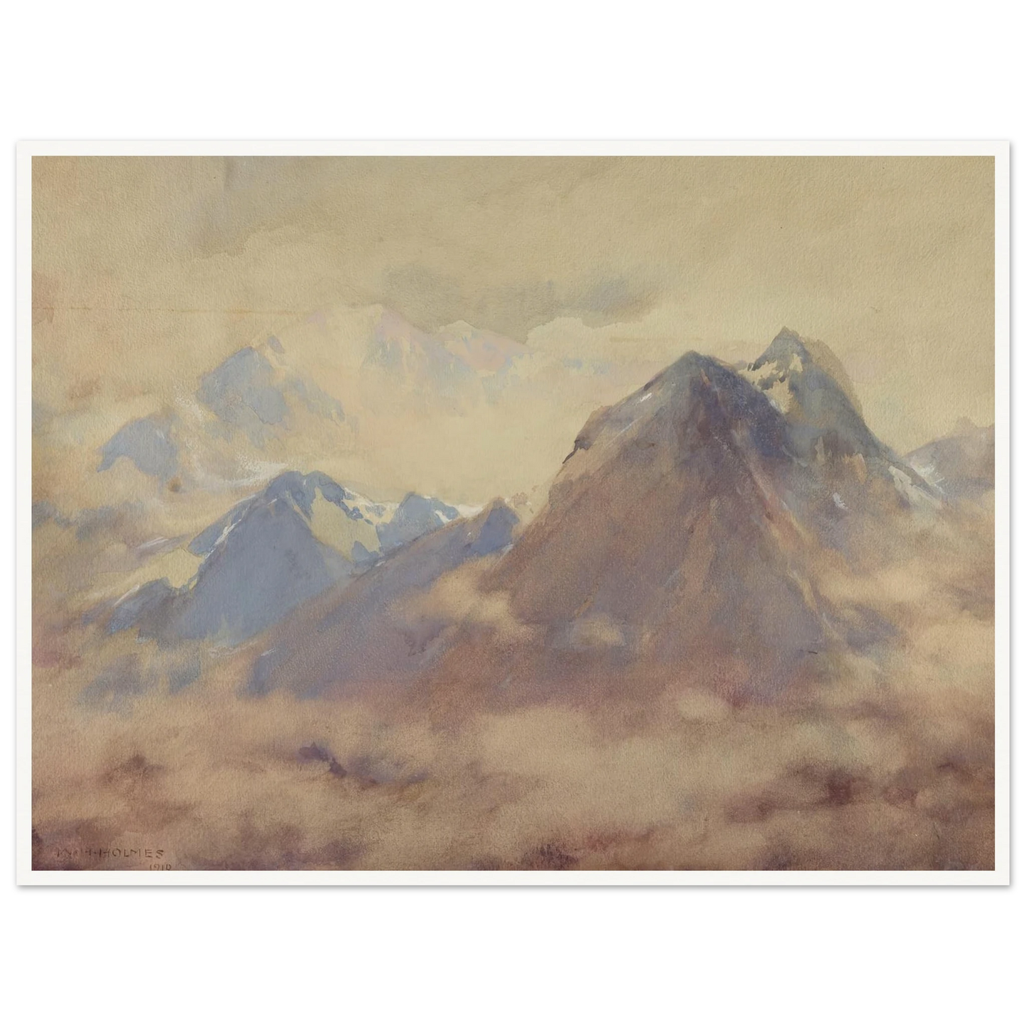 The Almighty’s Own, An Impression Of The High Andes (1910) Art Print | William Henry Holmes-Quipham Collections