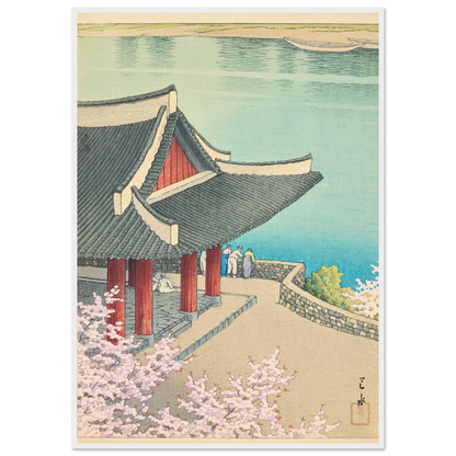 Heijo no haru, Botandai Fusekiro (Spring at Pubyong Pavilion, Modan Viewpoint, Pyongyang) (1939) Art Print | Kawase Hasui-Quipham Collections