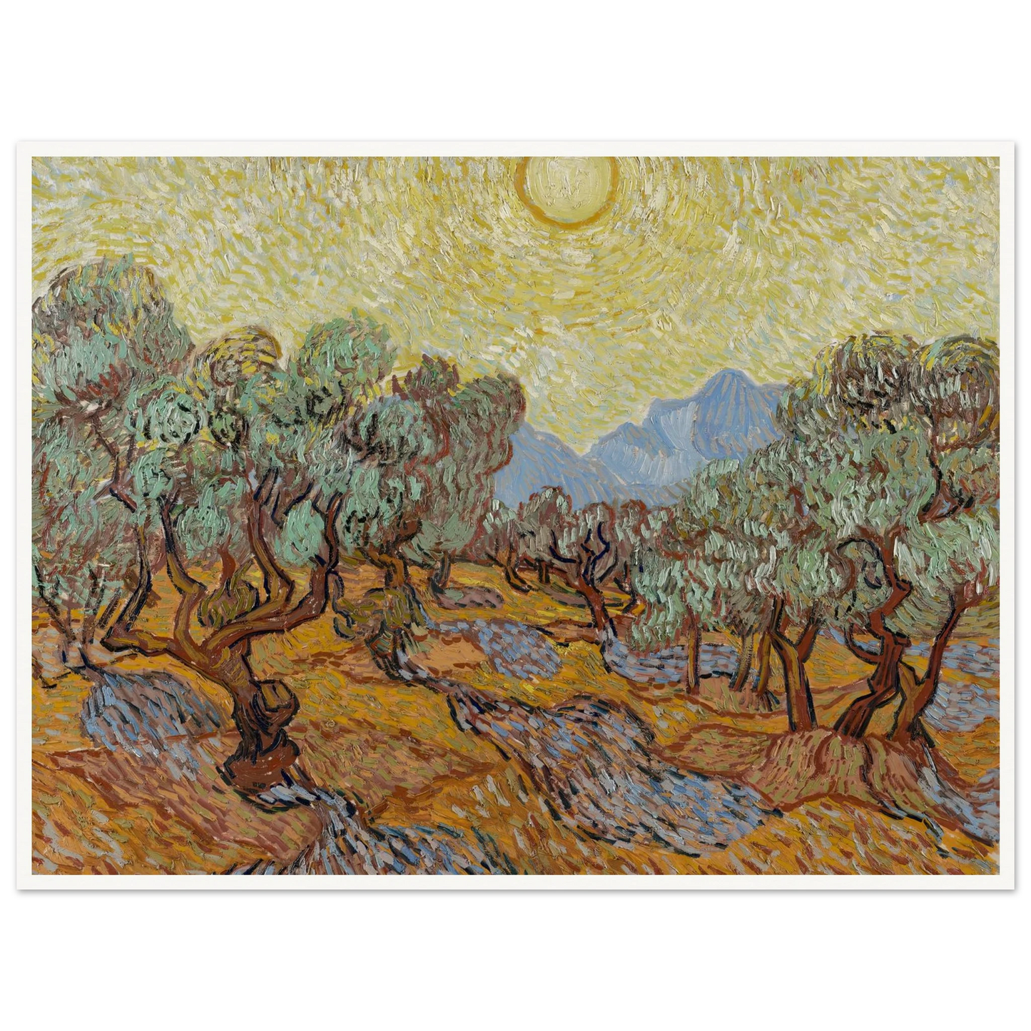 Olive Trees (1889) Art Print | Vincent van Gogh-Quipham Collections