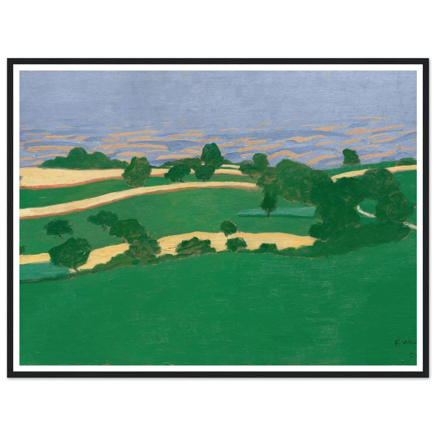 Corn Fields (1900) Art Print | Felix Vallotton-Quipham Collections