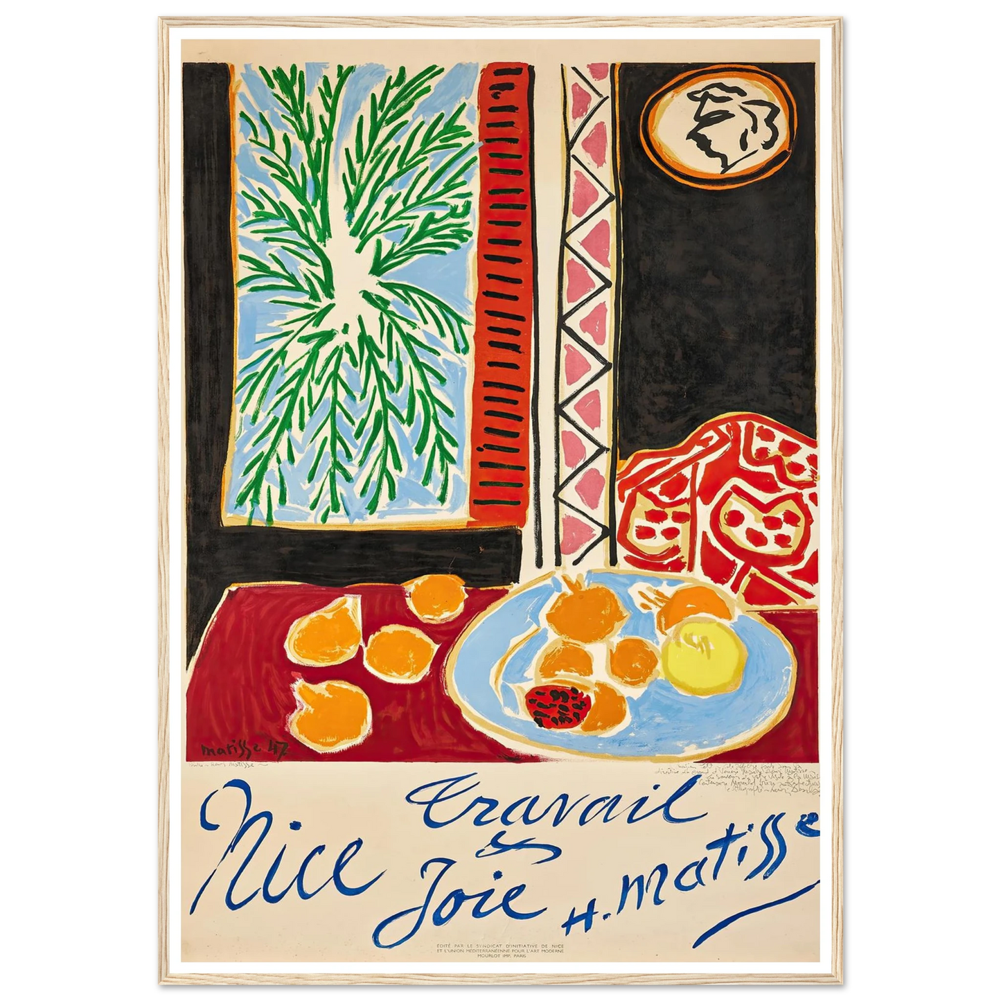 Nice Travail et Joie (1947) Art Print | Henri Matisse-Quipham Collections