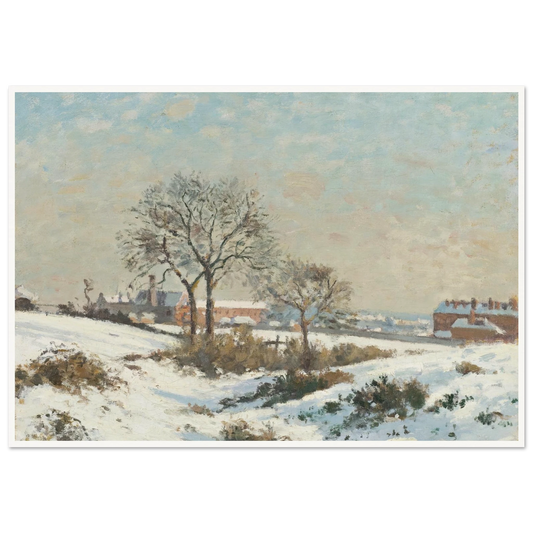 Snowy Landscape at South Norwood (1871) Art Print | Camille Pissarro-Quipham Collections